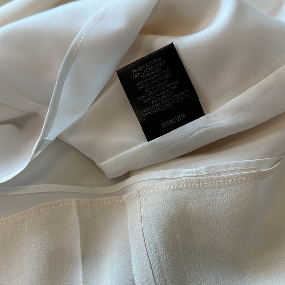 Tibi New York Silk Sleeveless Ivory Minidress with Cape Overlay - Picture 8 of 8